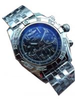 Swiss Replica Breitling Chronomat Steel Watch band black dial
